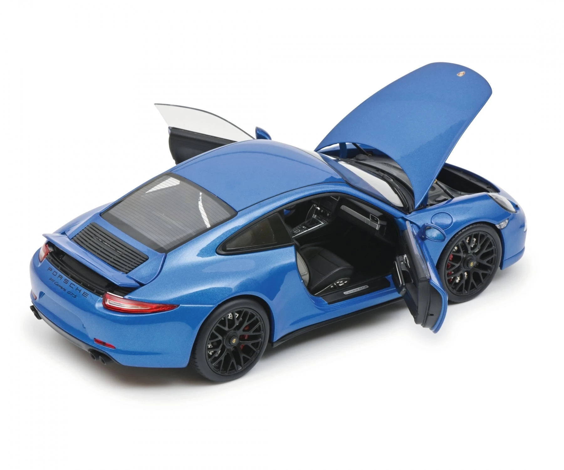 Schuco 450039700 (1:18) Porsche 911 Carrera GTS Coupe 991.1 - Saphire Blue Metallic - Image 6