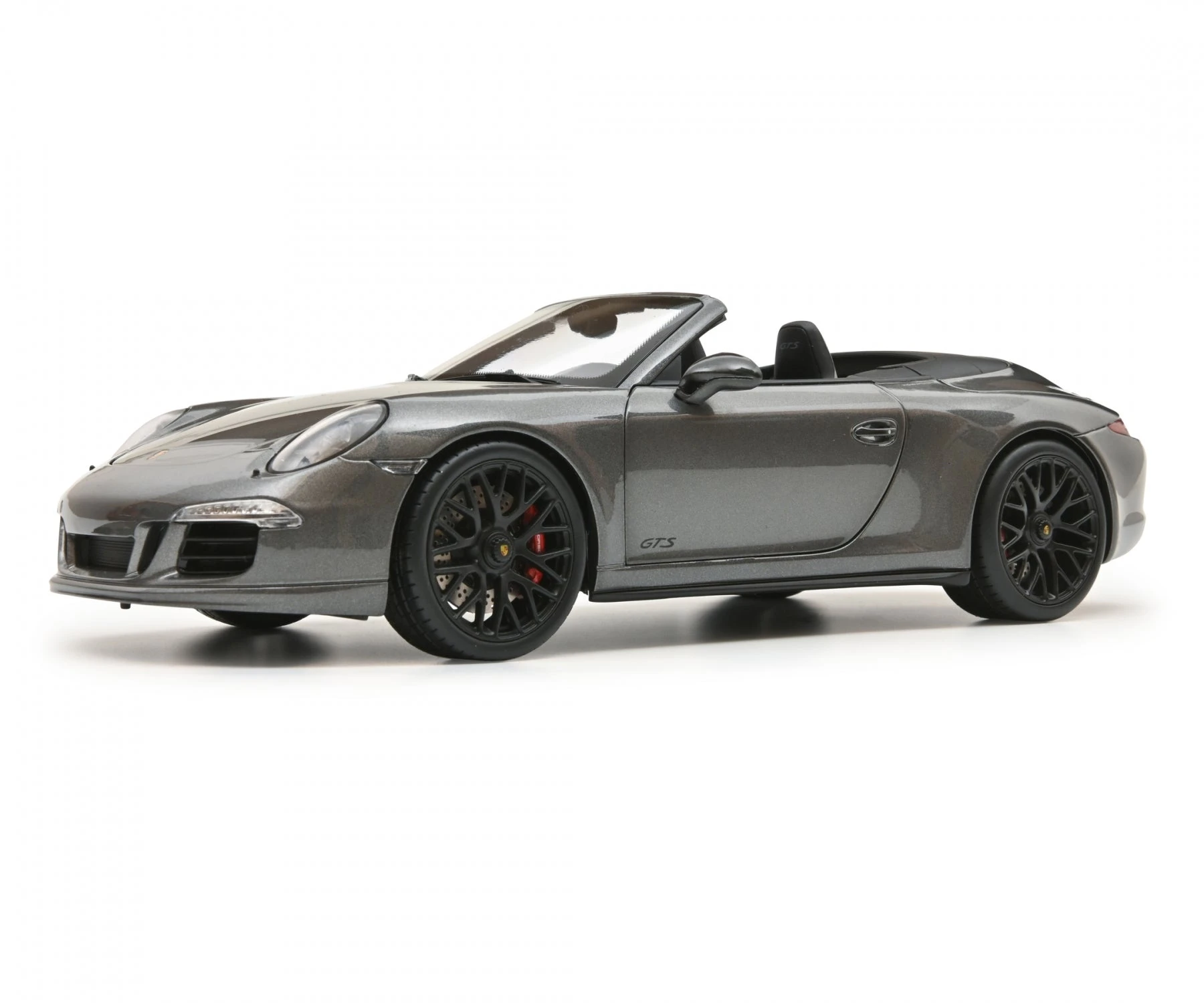 Schuco 450039800 (1:18) Porsche 911 Carrera GTS Convertable 991.1 - Grey Metallic - Image 3