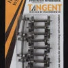 Tangent Scale Models 124 HO Scale 36" Normal Tread RP25 All-Metal Wheelsets 12 Pack
