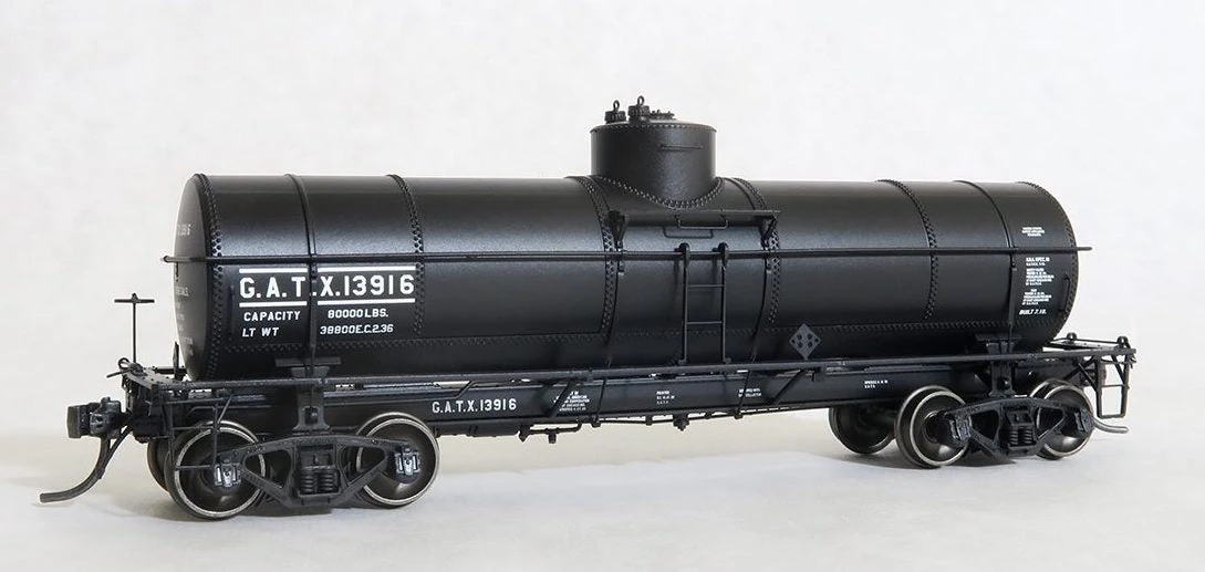Tangent Scale Models 19018-06 GA 1917-design 8000 Gallon Non-Insulated Tank Car GATX 13934