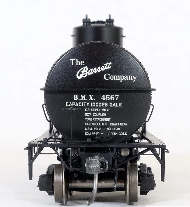 Tangent Scale Models 19067 GA 1917-design 10000 Gal Tank Car “Barrett Tarvia 1938+” BMX #s Varies - Image 4