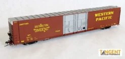 Tangent Scale Models 25022 HO Scale Greenville 86' Auto Parts Boxcar Western Pacific WP