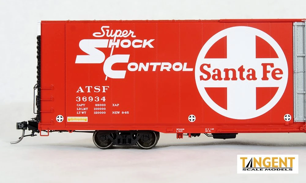 Tangent Scale Models 25023-04 HO Scale Greenville 86' Auto Parts Boxcar Santa Fe ATSF 36918 - Image 4