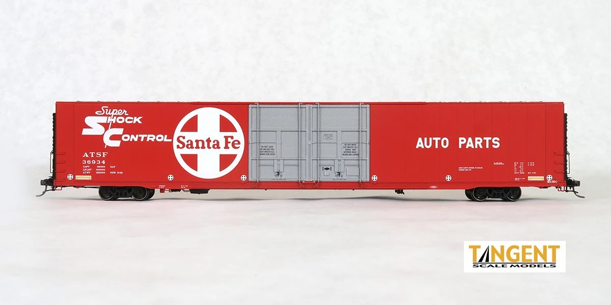 Tangent Scale Models 25023-06 HO Scale Greenville 86' Auto Parts Boxcar Santa Fe ATSF 36934 - Image 2