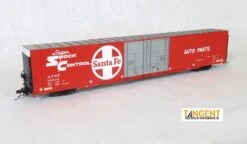 Tangent Scale Models 25023-06 HO Scale Greenville 86' Auto Parts Boxcar Santa Fe ATSF 36934