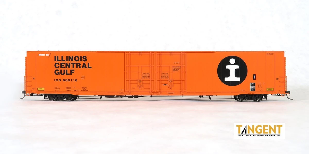 Tangent Scale Models 25030-06 HO Scale Greenville 86' Auto Parts Boxcar Illinois Central ICG 680128 - Image 2