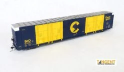 Tangent Scale Models 25510-02 HO Scale 86' Auto Parts Boxcar Chessie System B&O 492362