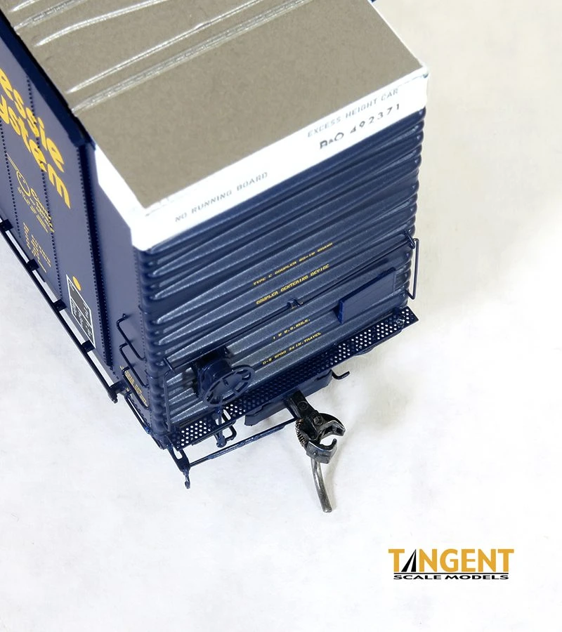 Tangent Scale Models 25510-02 HO Scale 86' Auto Parts Boxcar Chessie System B&O 492362 - Image 3