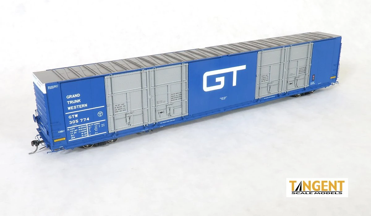 Tangent 25518-03 HO Scale 86' Auto Parts Boxcar Grand Trunk Western GTW 305742