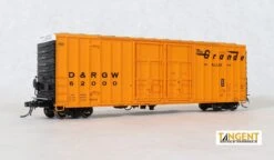 Tangent Scale Models 29012 50' High Cube Gunderson 6089 Boxcar Rio Grande “Delivery 1969” D&RGW