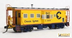 Tangent Scale Models 60018-01 HO Scale ICC B&O I-18 Caboose Chessie System Raceland Repaint 1981+ B&