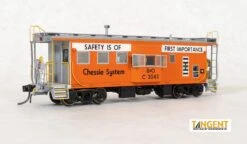 Tangent Scale Models 60025-01 HO Scale ICC B&O I-18 Caboose Orange Chessie Safety C-3043