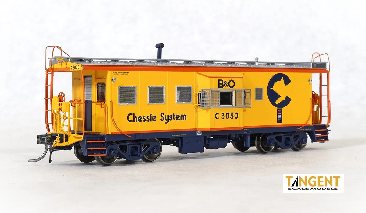Tangent Scale Models 60029 HO Scale ICC B&O I-18 Caboose Chessie System (1973+ Era) B&O
