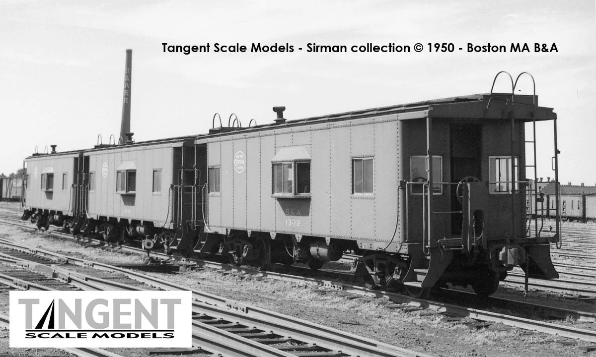 Tangent Scale Models 60121-01 NYC Despatch Shops Bay Window Caboose Boston & Albany B&A 1300 - Image 4