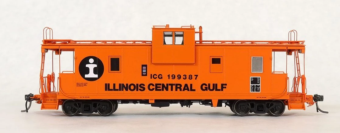 Tangent Scale Models 60211 IC Centralia Steel Wide Vision Caboose Illinois Central Gulf "1974 +"ICG - Image 2