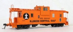 Tangent Scale Models 60211 IC Centralia Steel Wide Vision Caboose Illinois Central Gulf "1974 +"ICG