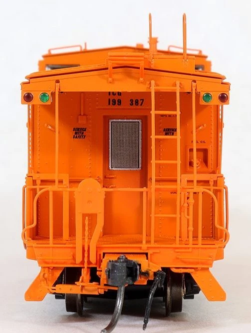 Tangent Scale Models 60211 IC Centralia Steel Wide Vision Caboose Illinois Central Gulf "1974 +"ICG - Image 4
