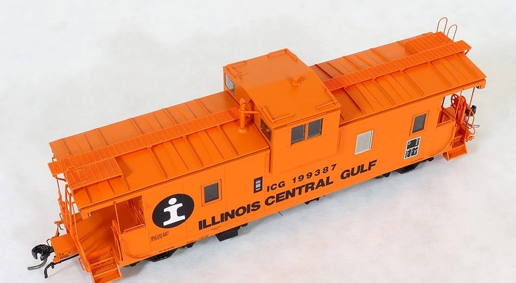 Tangent Scale Models 60211 IC Centralia Steel Wide Vision Caboose Illinois Central Gulf "1974 +"ICG - Image 5