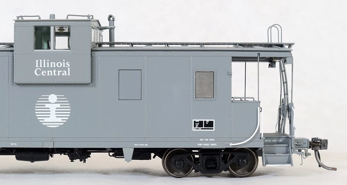 Tangent Scale Models 60214 IC Centralia Steel Wide Vision Caboose "Gray 1988+" IC - Image 3