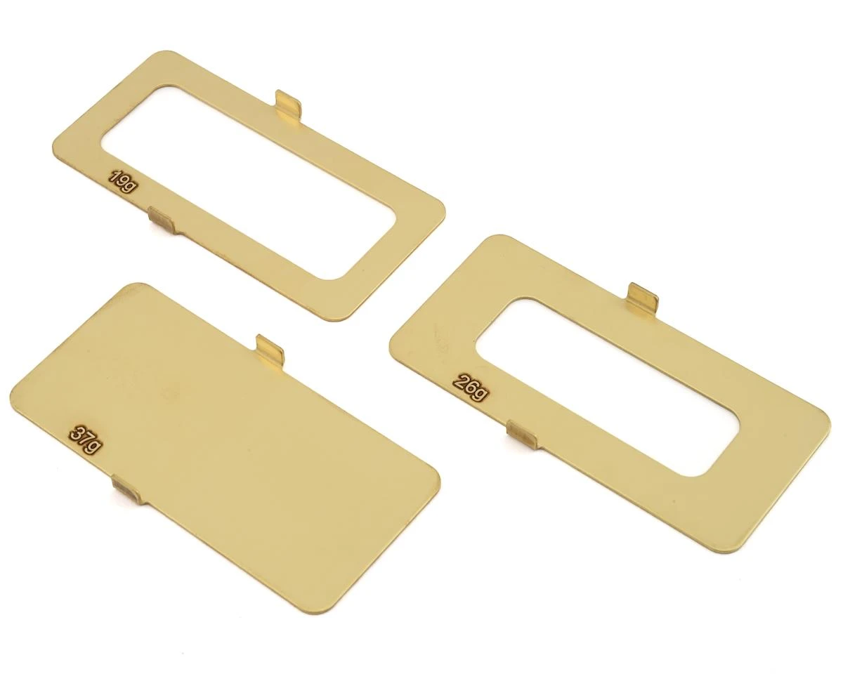 Team Losi Racing TLR331045 Brass Battery Weight Set 19g 26g And 37g