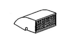 The Bethlehem Car Works 16 HO Scale Utility Roof Vents 10 Pack