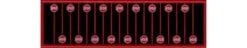 Tichy Train Group 2612 N Scale Modern Red Stop Signs 18 Pack
