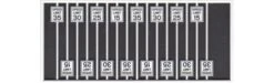 Tichy Train Group 8259 HO Scale Highway Low Speed Limit Signs 16 Pack