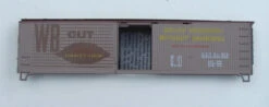 Train Miniature 2260 HO Scale Boxcar Kit WB Cut Tabacco USTCo 816