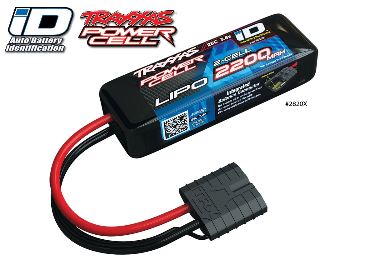Traxxas 2820X 2S 7.4V 2200mAh 7.4V 25C Power Cell LiPo Battery