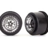 Traxxas 9473R Rear Chrome Weld Wheels For Drag Slash 2 Pack