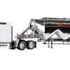 Trucks N Stuff SPEC032 Red Zone Kenworth W900L SLeeper Cab With Chrome Pneumatic Bulk Trailer