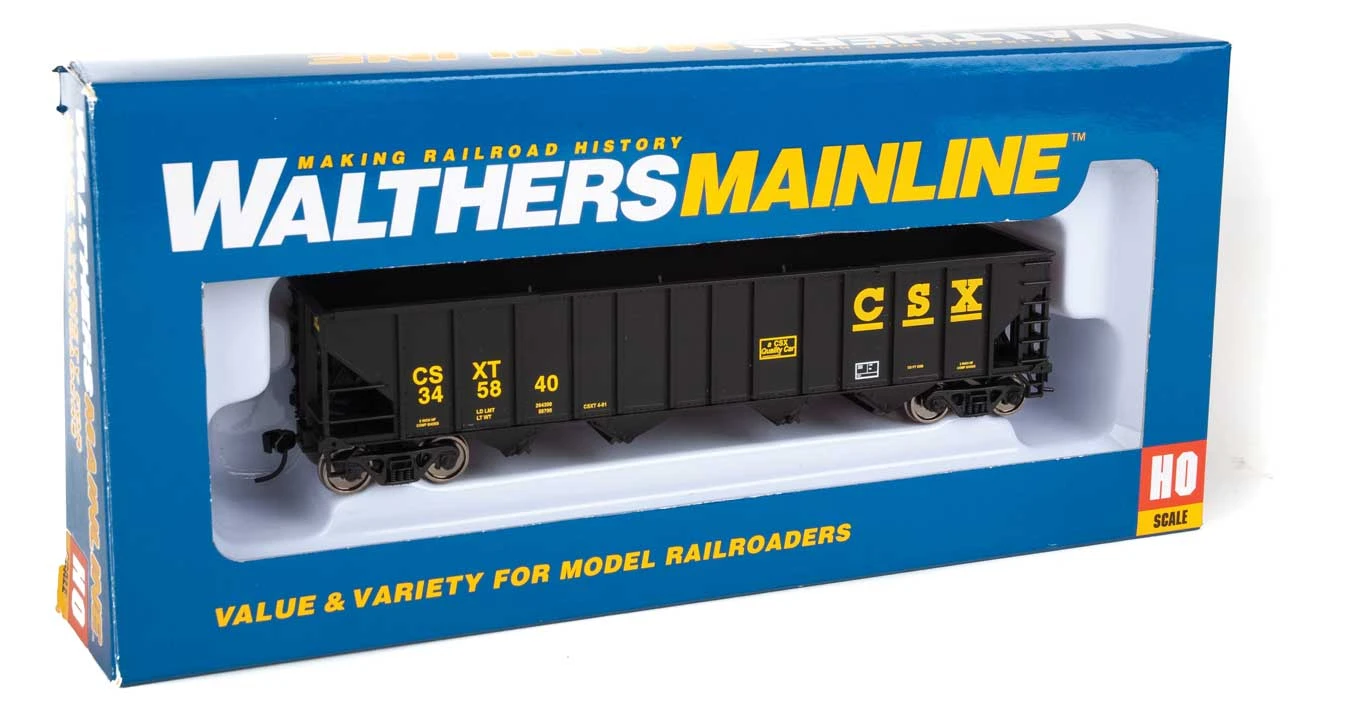 Walthers 910-1987 HO Scale 4 Bay 100 Ton Hopper CSX 345840 - Image 3