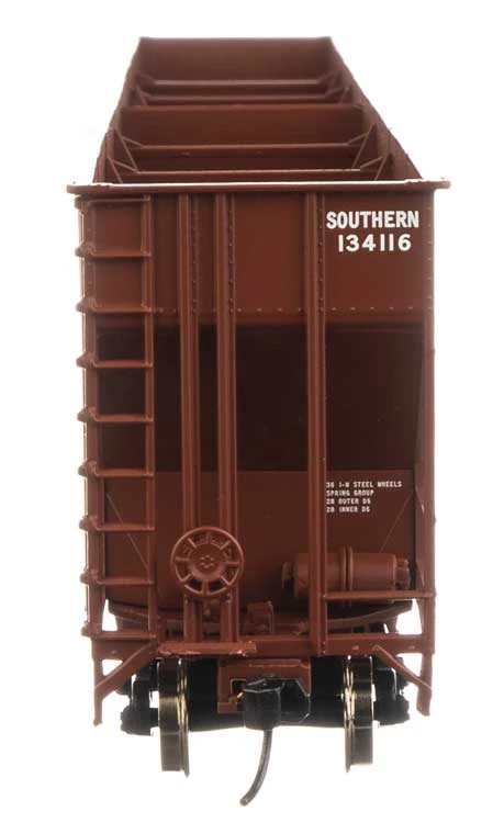Walthers Mainline 910-6784 HO Scale Greenville 7,000 Cu Ft Woodchip Hopper "Brown" Southern 1344236 - Image 2