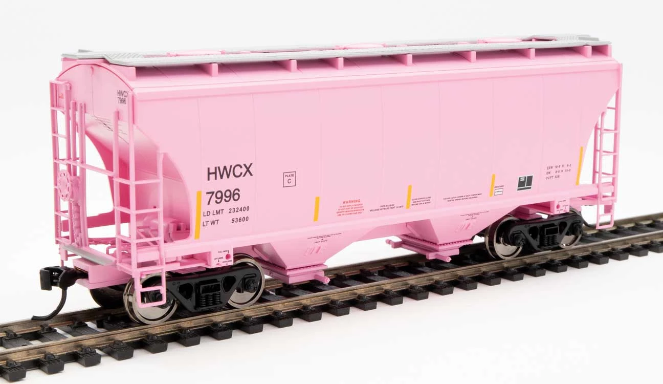 Walthers 910-7582 HO 39' Trinity 3281 2 Bay Covered Hopper Haliburton HWCX 7996
