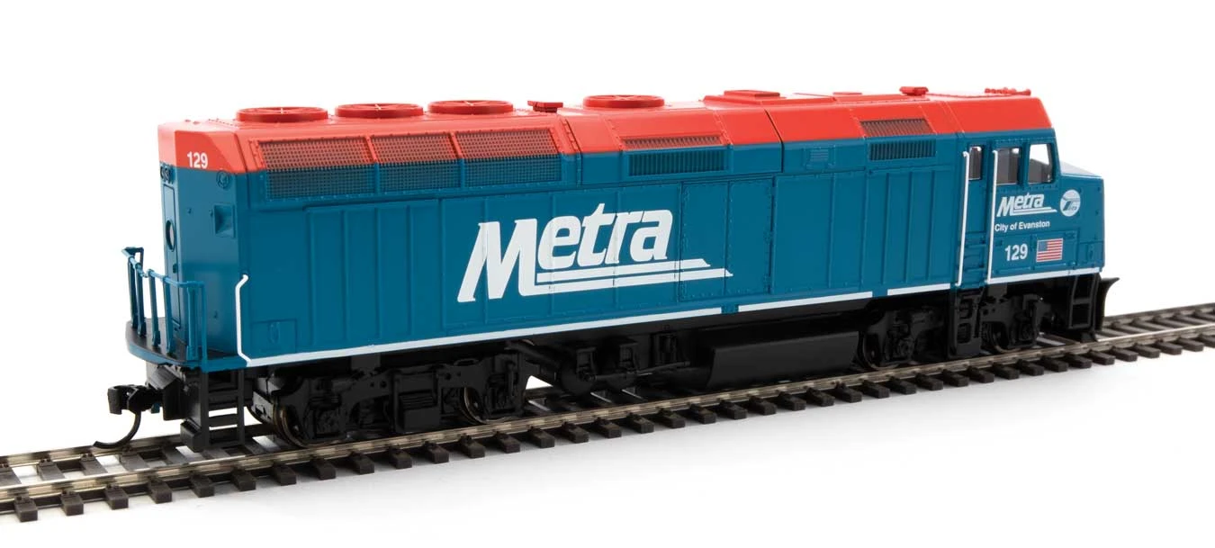 Walthers 910-9473 HO Scale EMD F40PH Metra 129 - Image 2