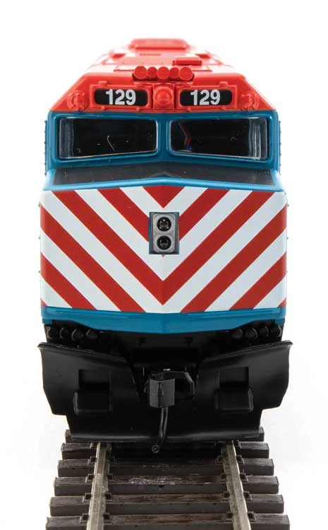 Walthers 910-9473 HO Scale EMD F40PH Metra 129 - Image 3