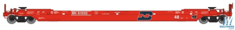 Walthers 920-109203 HO Gunderson 48' Well Car Burlington Northern BN 61002 - Like New USED