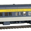 Walthers 932-10068 HO Scale Pullman Heavyweight 8-1-2 Sleeper Chesapeake & Ohio C&O - NOS