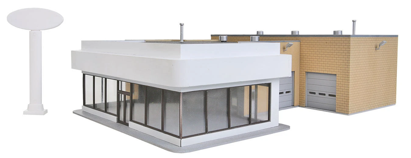 Walthers 933-3483 HO Scale Wayne Brothers Ford Dealer Kit - Image 2