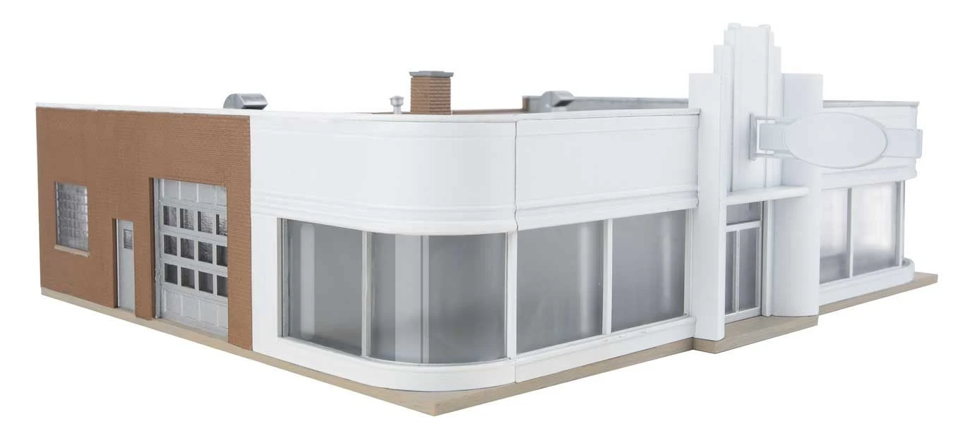 Walthers 933-3490 HO Scale Vintage Ford Dealer Kit - Image 2