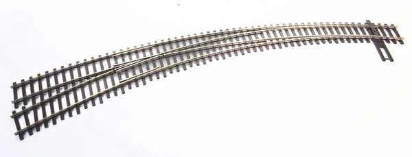 Walthers 948-83061 HO Scale Code 83 20"/24" Radius Curved Left Hand Turnout