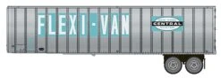 Walthers 949-2607 HO Scale Flexi-Van 40' Strick Trailer New York Central "Large Logo" NYC 2-Pack