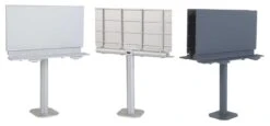 Walthers 949-4252 HO Scale Modern Single Post Billboard Kit