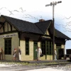 Walthers Cornerstone 933-2707 O Scale Cream And Green Golden Valley Depot - NOS