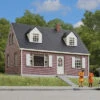 Walthers Cornerstone 933-3774 HO Scale Brick Cape Cod House Structure Kit