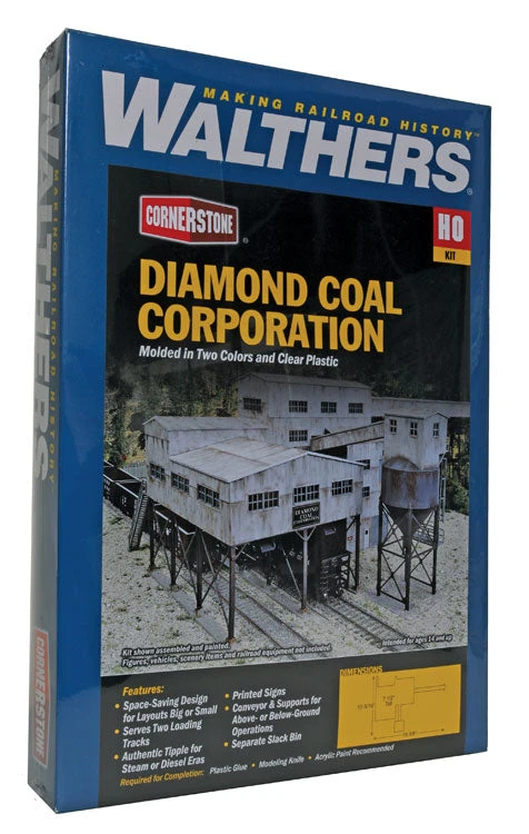 Walthers Cornerstone 933-4046 HO Scale Diamond Coal Corp Structure Kit - Image 2