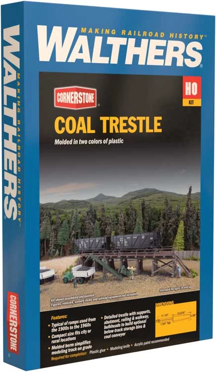Walthers Cornerstone 933-4093 HO Scale Coal Trestle Kit - Image 3