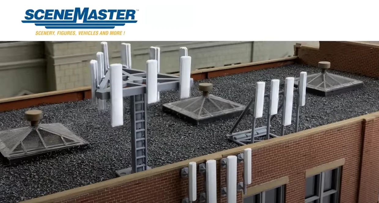 Walthers Cornerstone 933-4195 HO Scale Mounted Communication Tower Array Kit