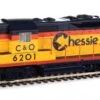 Walthers Mainline 910-10482 HO Scale EMD GP9 High Hood Chessie/C&O 6201