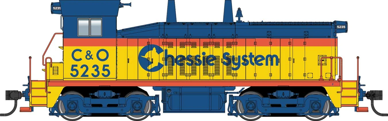Walthers Mainline 910-20665 HO Scale EMD SW7 Phase I Chessie System C&O 5235 DCC Sound